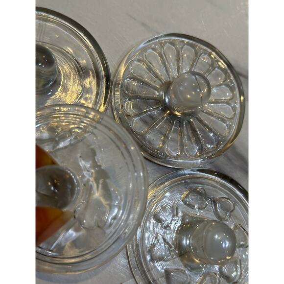 Vintage Williams Sonoma Glass Cookie Stamps - Pack of 4 - Picture 5 of 10
